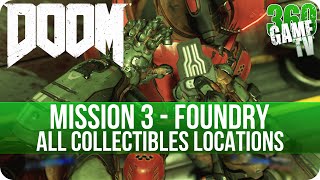 Doom Mission 3 All Collectibles (Secrets, Collectibles, Data Logs, Automaps, Elite Guards, Drones)