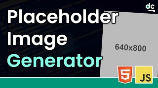 Build a Placeholder Image Generator with JavaScript & HTML5 Canvas
