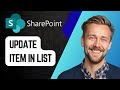 How to Power Automate Update Item in SharePoint List | Step-by-Step 2025