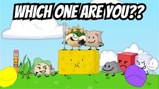 Which BFDI Character are you??