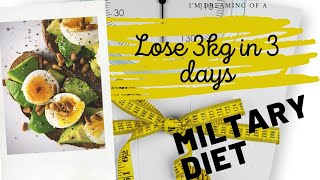 How to get a flat stomach in 3 days//Want to lose 3kg in Days //Military Diet//Pearl Signorile