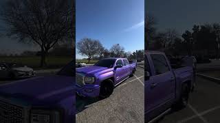 GMC Denali Custom Purple Wrap \u0026 Drop #wrap #wrapping #gmc #denali #gmcdenali #droppedtrucks #trucks