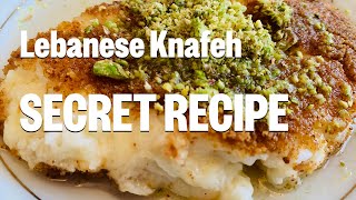 The BEST & YUMMIEST Lebanese Knafeh - SECRET Family Recipe / طريقة جديدة لتحضير كنافة بالجبن والقشطة