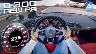 2020 R8 Facelift (570hp) - 0-300 km/h Launch Control🏁