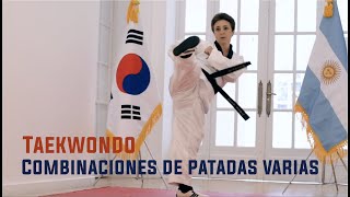 Clase de Taekwondo - Combinaciones de patadas