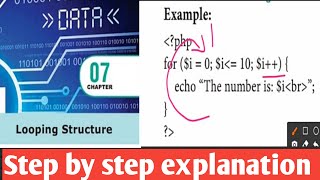 12th Standard || Computer Applications || Php Looping Structure || Part 1