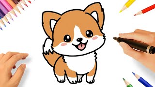 HOW TO DRAW A CUTE PUPPY EASY🐕