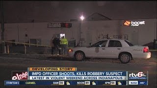 IMPD officer shoots suspect during alleged GameStop robbery