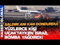 Yüzlerce Kişinin Olduğu Uçak Kalkış Yaparken Bomba Yağdı!