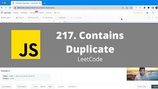 217 Contains Duplicate - LeetCode JavaScript