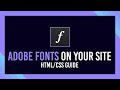 How to use Adobe Fonts on your website | Typekit Guide