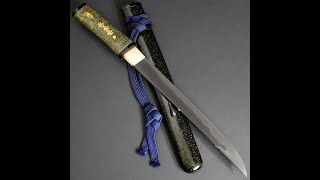 03343 ANTIQUE NIHONTO JAPANESE SAMURAI KATANA SWORD TANTO SUKESADA 祐定 signed w/KOSHIRAE