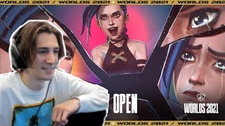 xQc Reacts to Worlds 2021 Show Open: Imagine Dragons, JID, Denzel Curry, Bea Miller, PVRIS