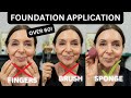 HOW TO APPLY FOUNDATION: BRUSH, SPONGE, FINGERS | BEST APPLICATION OVER 60!