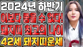 [2024년 대박나는 42세 돼지띠운세] 모든 나이 통틀어 운기가 가장 좋다! 1983년생 42세 돼지띠운세! 자식복 터진다! 2024년 하반기 금전 대박나는 42세 돼지띠 운세!