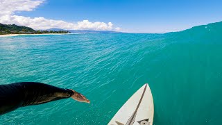 First NORTH SWELL of the Season | Surfing 'Ehukai Beach Park | RAW POV