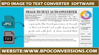 How to convert Image to Text