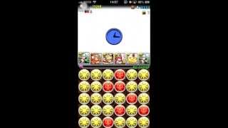 パズドラ　炎の神秘龍地獄級　CTW編成回復PTノーコン