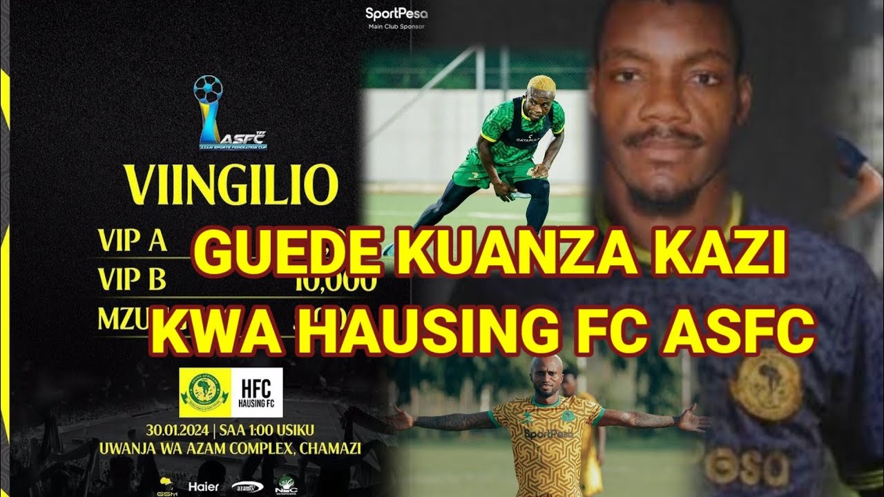 GUEDE MTAMBO WA MABAO YANGA KUANZA KAZI NA HAUSING FC ASFC//YANGA INA ...