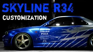 NISSAN Skyline R34 - Customization | Showcase | NFS 2015