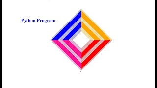 Rhombus pattern using python 2022