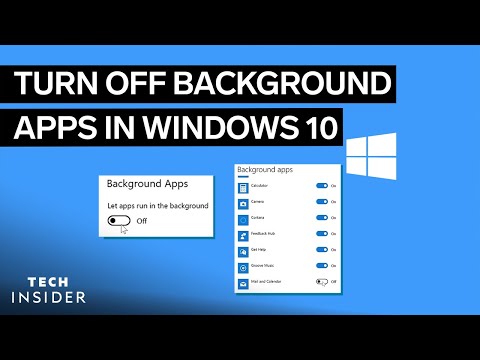 How To Turn Off Background Apps In Windows 10