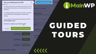 MainWP - Guided Tours