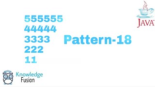 Pattern-18 using JAVA Programming | ICSE