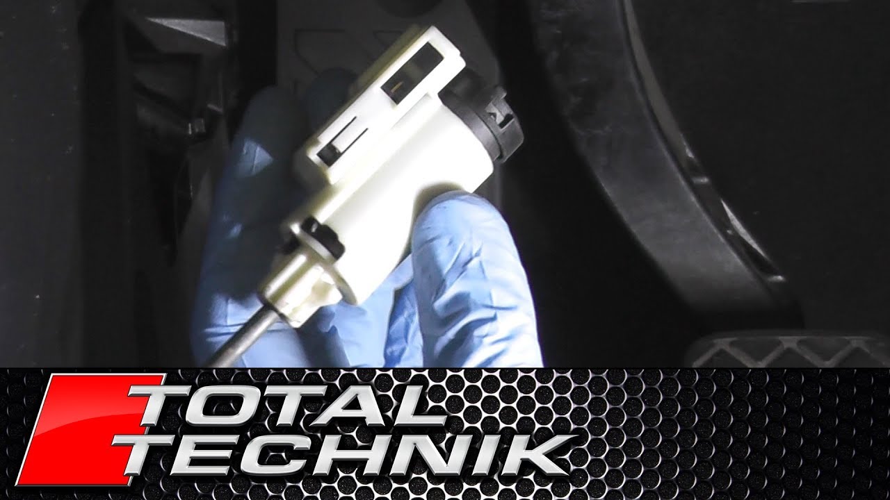 How To Remove Clutch Pedal Sensor Switch - Audi A4 S4 - B6 B7 - 2001 ...