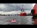 gdansk view of the beautiful city from a kayak gdańsk widok na piękne miasto z kajaka