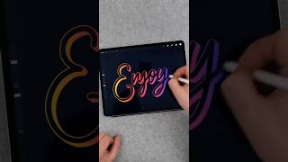 How to make Gradient Lettering in Procreate