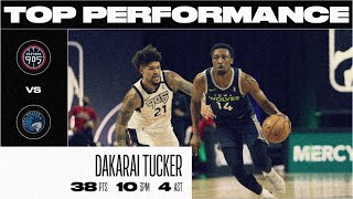 Dakarai Tucker Sets G League Season-High In PTS (38) and 3PM (10)