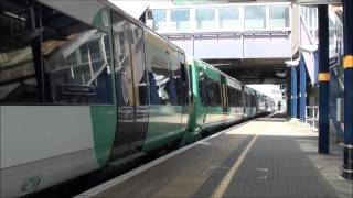 (HD) Brand New Southern Electrostar 377604 + 377311 at Ashford International on 5Q34 \u0026 5Q36 13.8.13