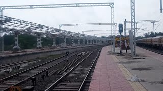 Narasapur Railway station 3rd flatform and electrification works going on fast January 13th 2022