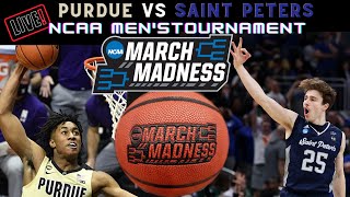 Purdue Boilermakers vs Saint Peters Peacocks Live 🏀 2022 NCAA Men's Basketball Tournament - SWEET 16