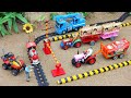 Diy tractor mini Bulldozer to making concrete road | Construction Vehicles, Road Roller #53