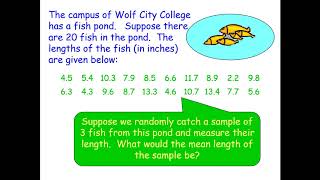 Statistics and Sampling Variability Video