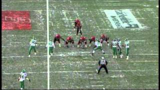 Henry Burris 22 yard touchdown pass to Areji Franklin - November 21, 2010