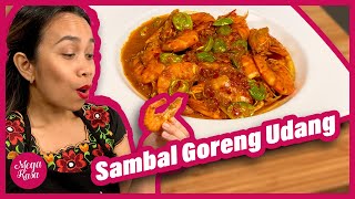 Heerlijke garnalen gekregen van mijn buurman en er meteen Sambal Goreng Udang van gemaakt