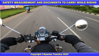 Apache Tamizha I Safety Measures and Documents to be Carried While Riding