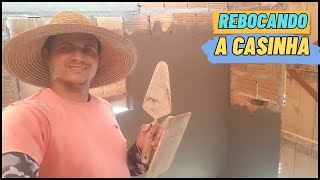 Começando o reboco da casinha na roça + DESEJANDO FELIZ ANO NOVO AOS INSCRITOS