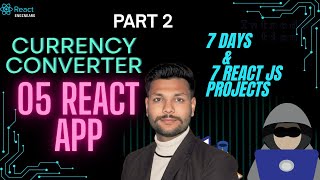 Currency Converter App in React 💱 | Project Setup & UI Design | Day 5 | Part 2 | EnginearG | React