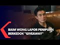 Baim Wong Laporkan Kasus Penipuan Berkedok Giveaway yang Gunakan Namanya