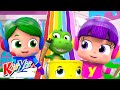 Rainbow Painting Color Chaos | Best of KiiYii Songs | ABC and 123 | Nursery Rhymes & Kids Songs