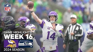 Minnesota Vikings vs. Seattle Seahawks | 2024 Week 16 Game Highlights