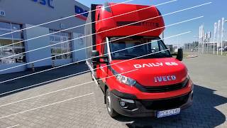 PP IVECO DAILY MY16 CZERWONY, PLANDEKA DEMO