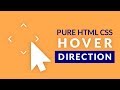 HTML CSS tutorial coding direction aware hover