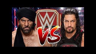 Roman reigns vs JInder Mahal full match || WWE RAW 2017