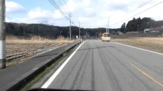 高田ｲﾝﾀｰから上布野に至る道　広島県道64号線高田IC入口付近→広島・島根県道4号線→国道433号線→国道375号線→作木カヌー公園→川の駅常清→広島県道62号線→上作木付近