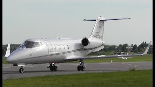 Stunning Learjet 55 Departure at Cambridge Airport